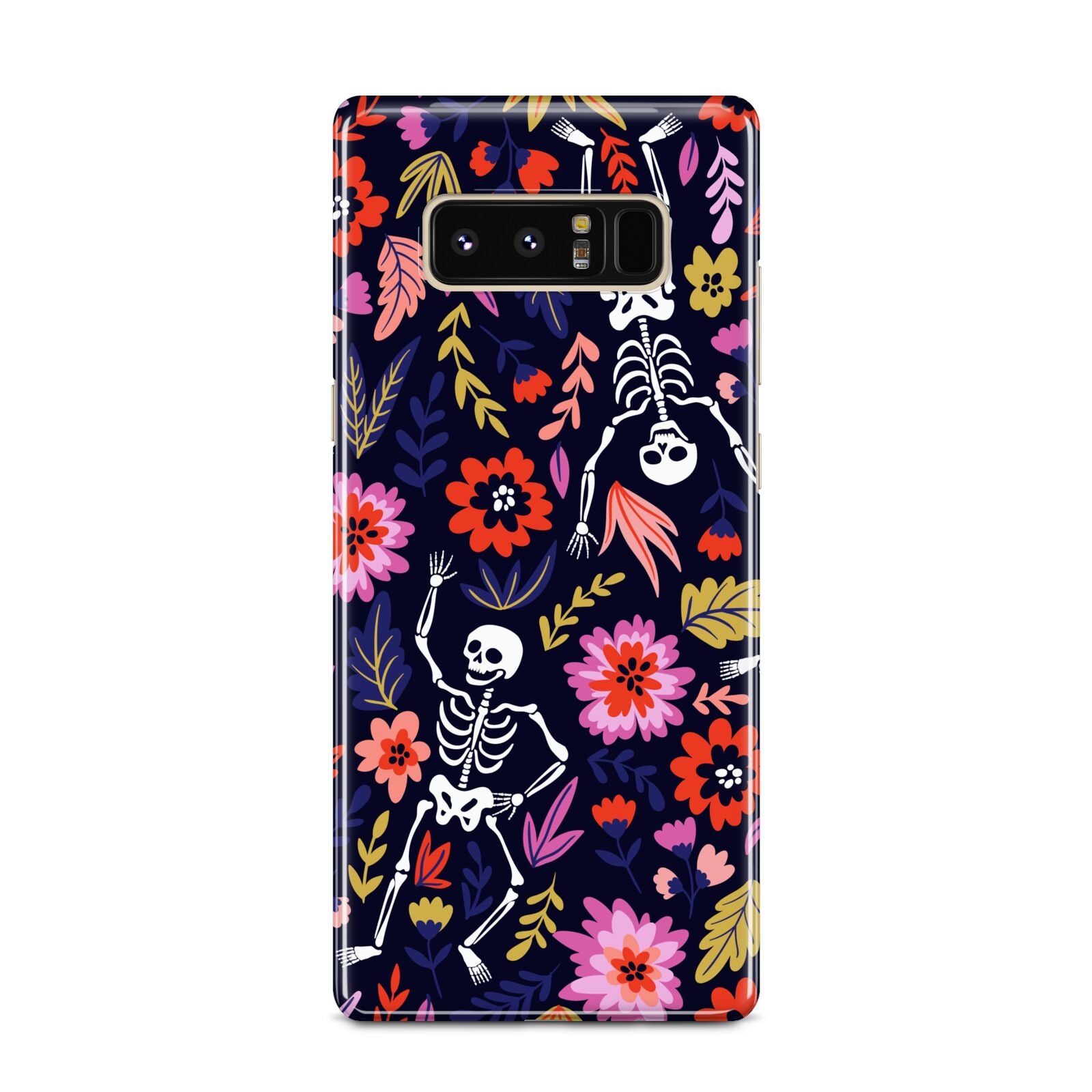 Floral Skeleton Samsung Galaxy Note 8 Case