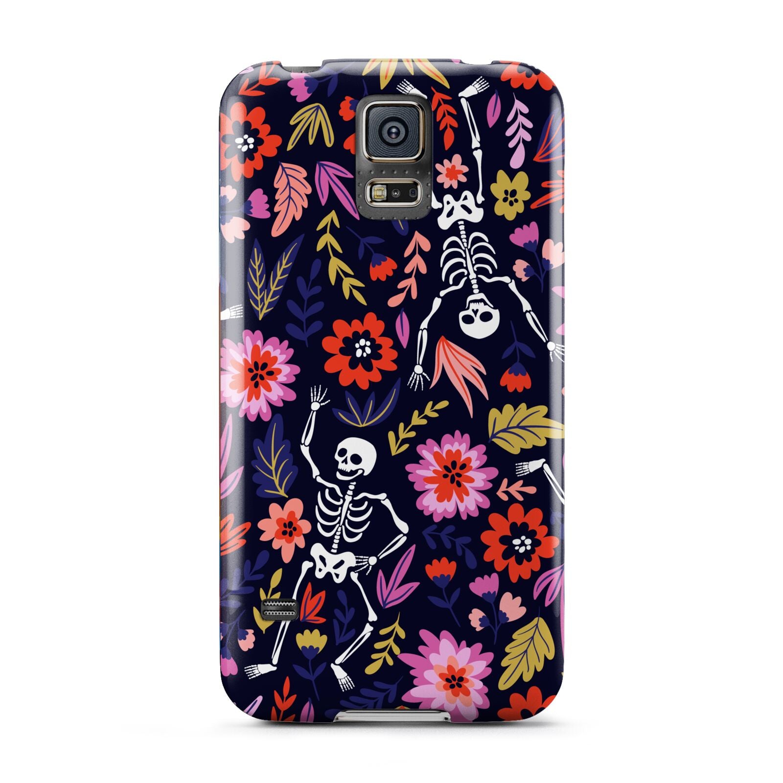 Floral Skeleton Samsung Galaxy S5 Case