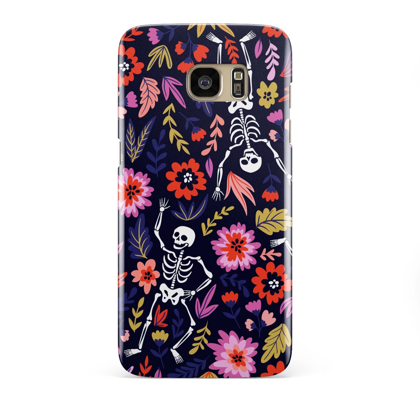 Floral Skeleton Samsung Galaxy S7 Edge Case