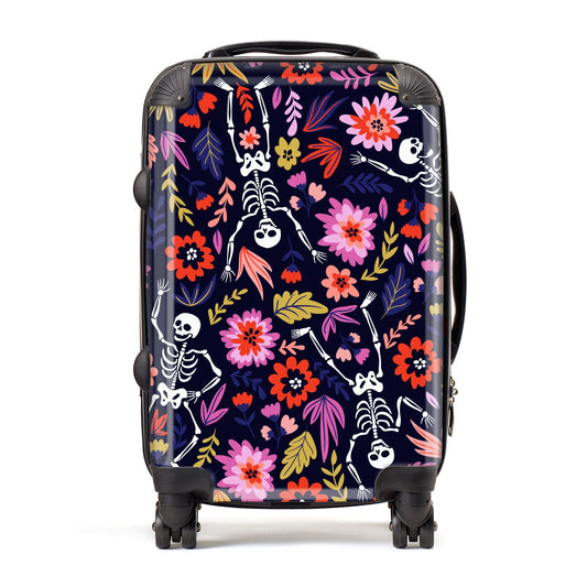 Floral Skeleton Suitcase