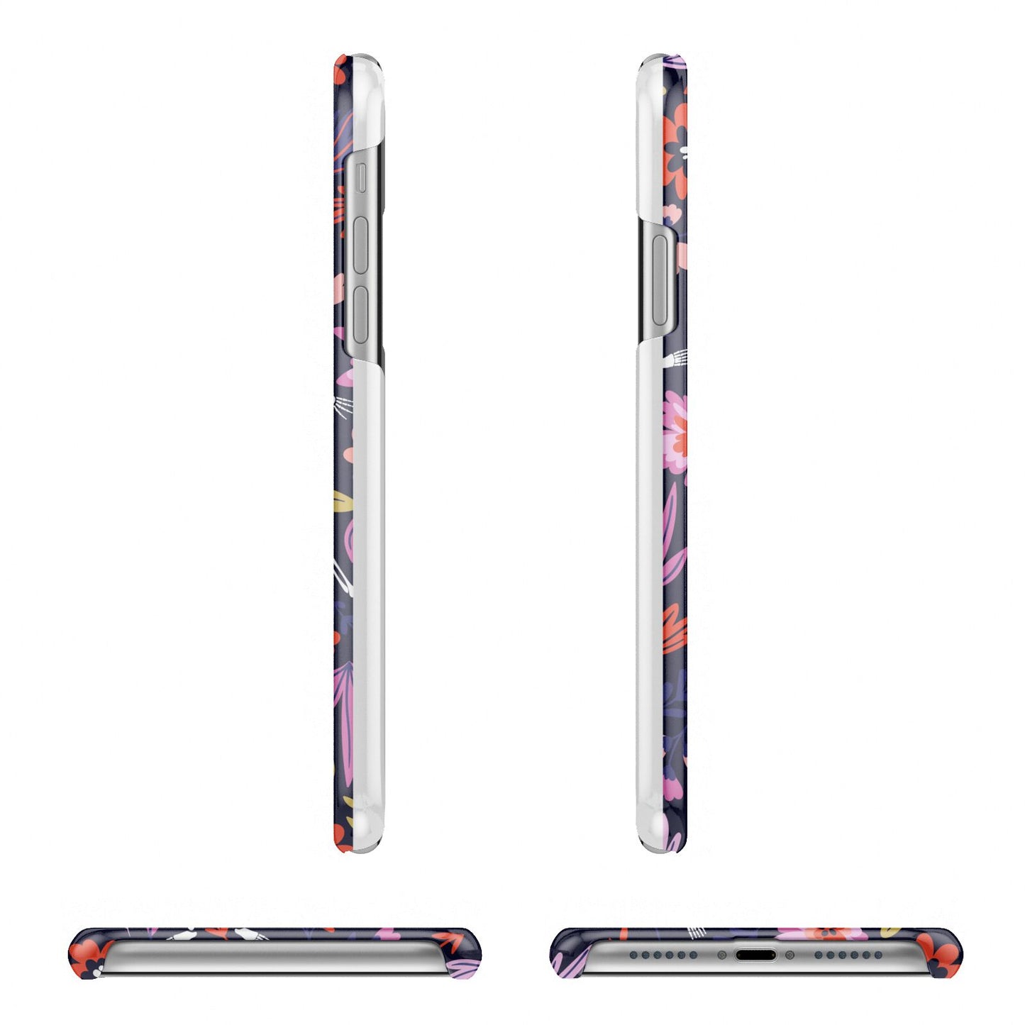 Floral Skeleton iPhone 11 Pro 3D Snap Case Angle Images