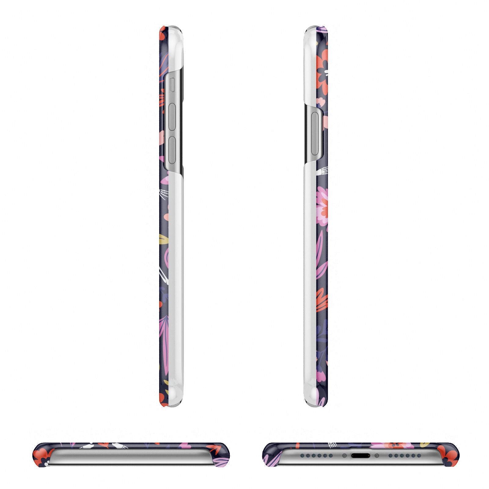 Floral Skeleton iPhone 11 Pro 3D Snap Case Angle Images