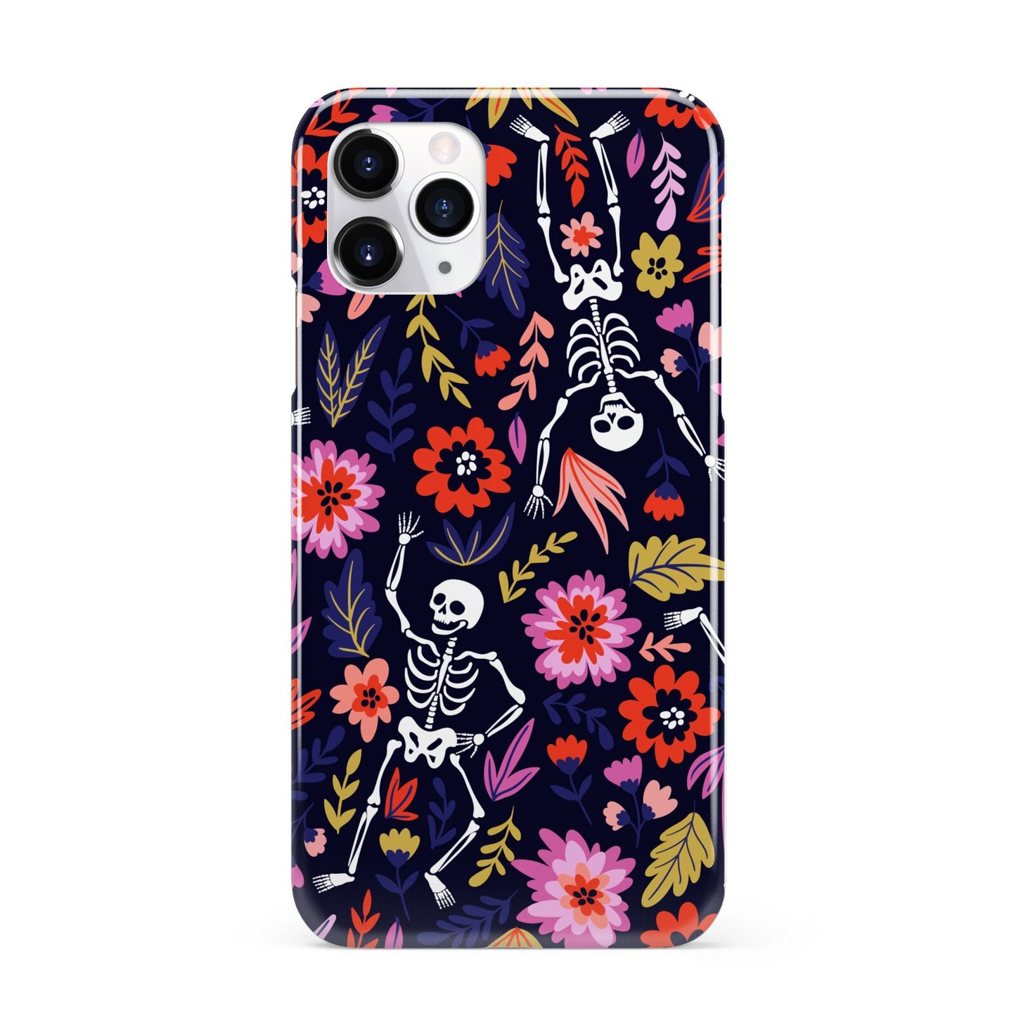 Floral Skeleton iPhone 11 Pro 3D Snap Case