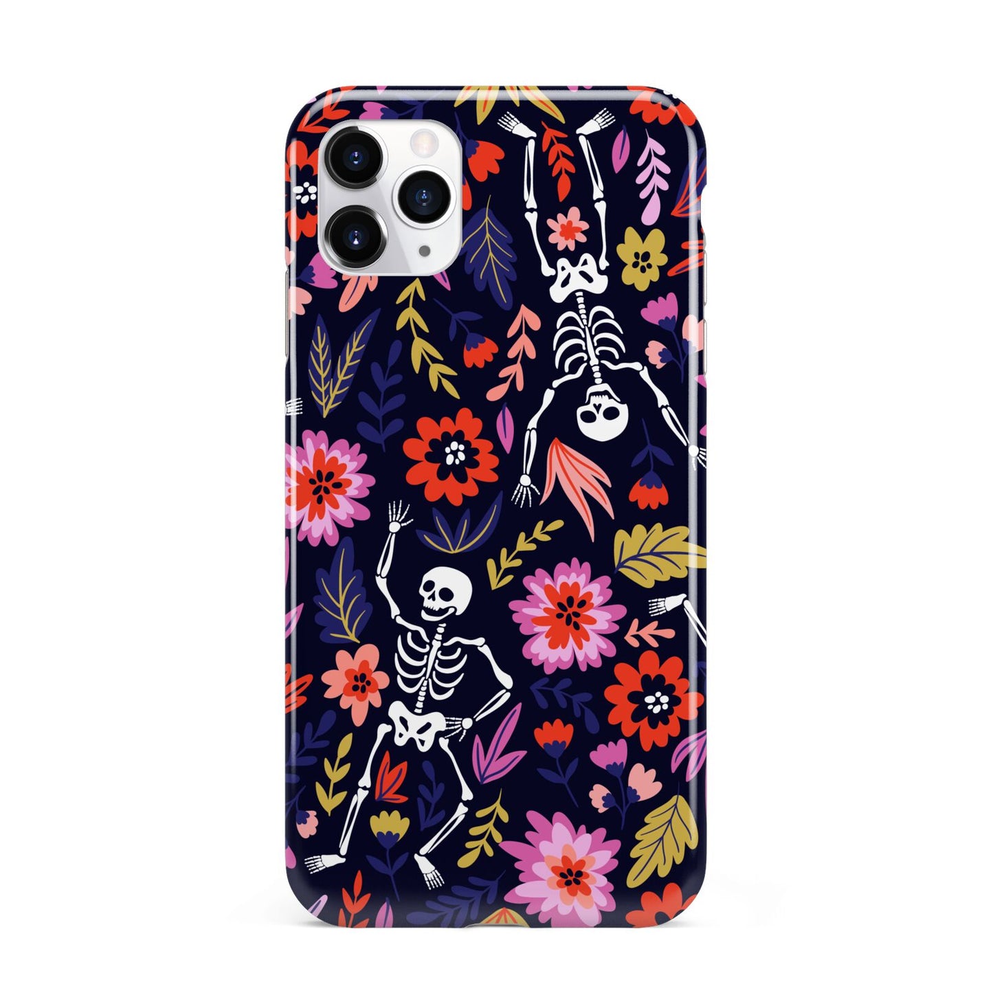 Floral Skeleton iPhone 11 Pro Max 3D Tough Case
