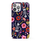 Floral Skeleton iPhone 13 Pro Max Full Wrap 3D Snap Case