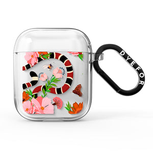 Floral Snake AirPods Case