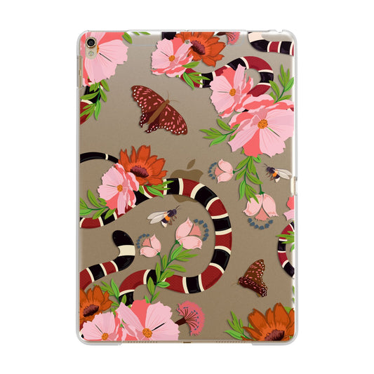 Floral Snake Apple iPad Gold Case
