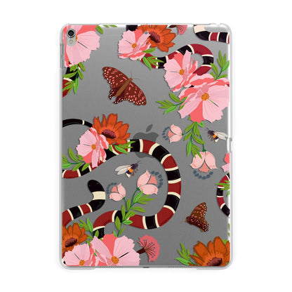 Floral Snake Apple iPad Silver Case