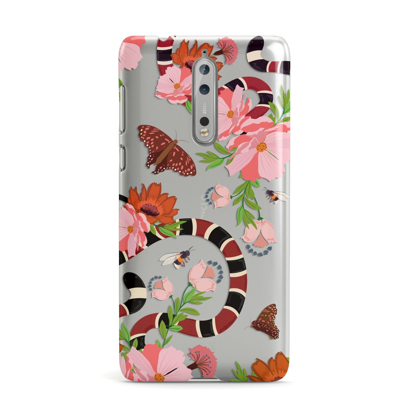 Floral Snake Nokia Case
