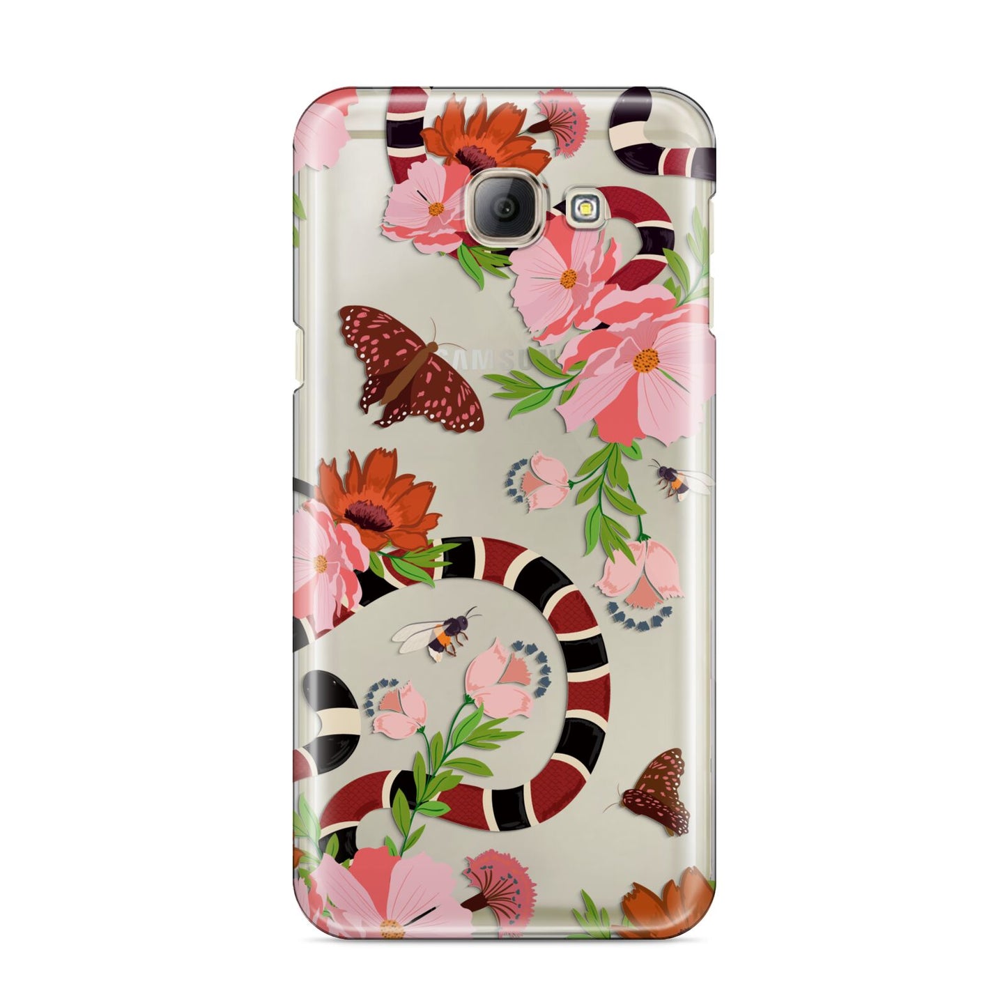 Floral Snake Samsung Galaxy A8 2016 Case