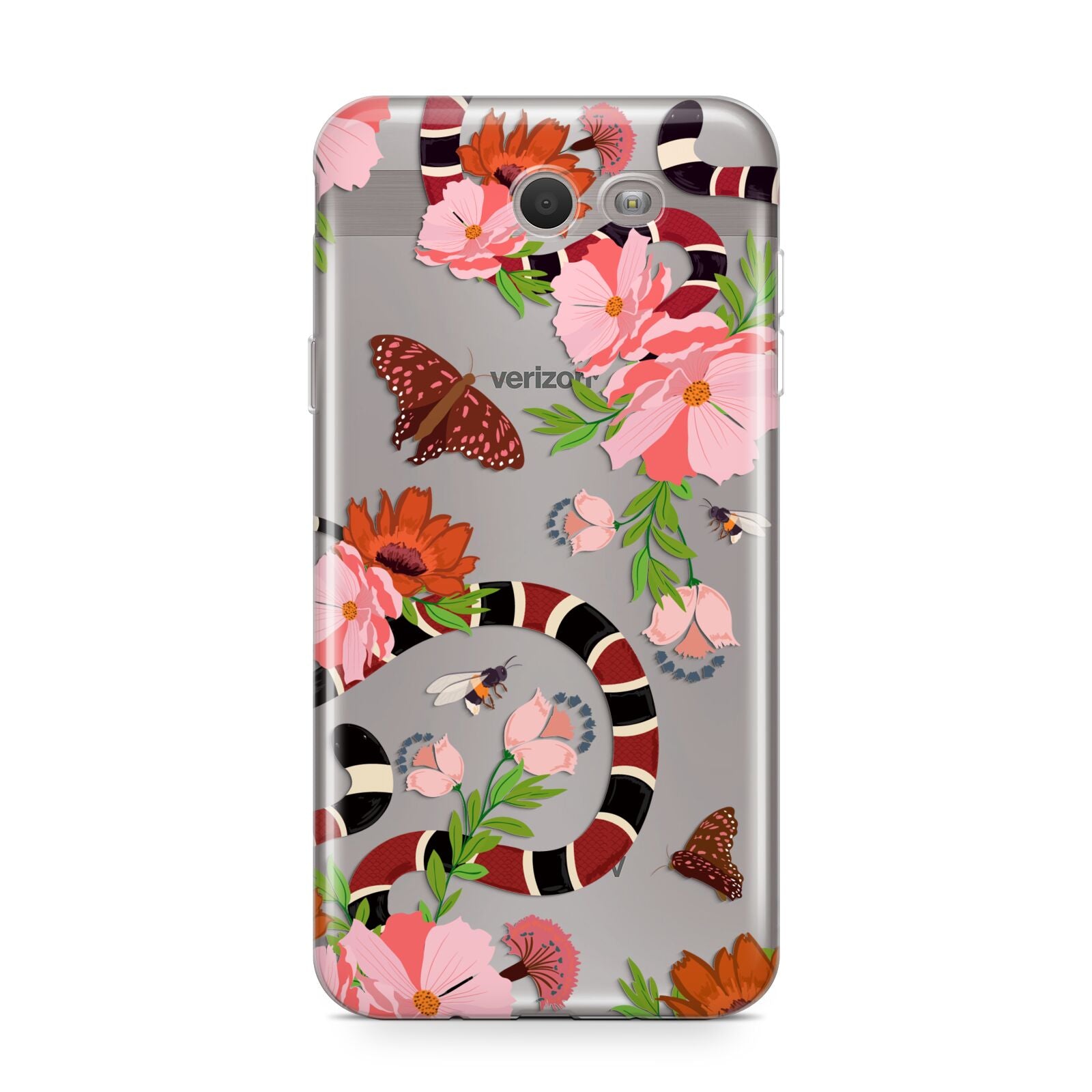 Floral Snake Samsung Galaxy J7 2017 Case
