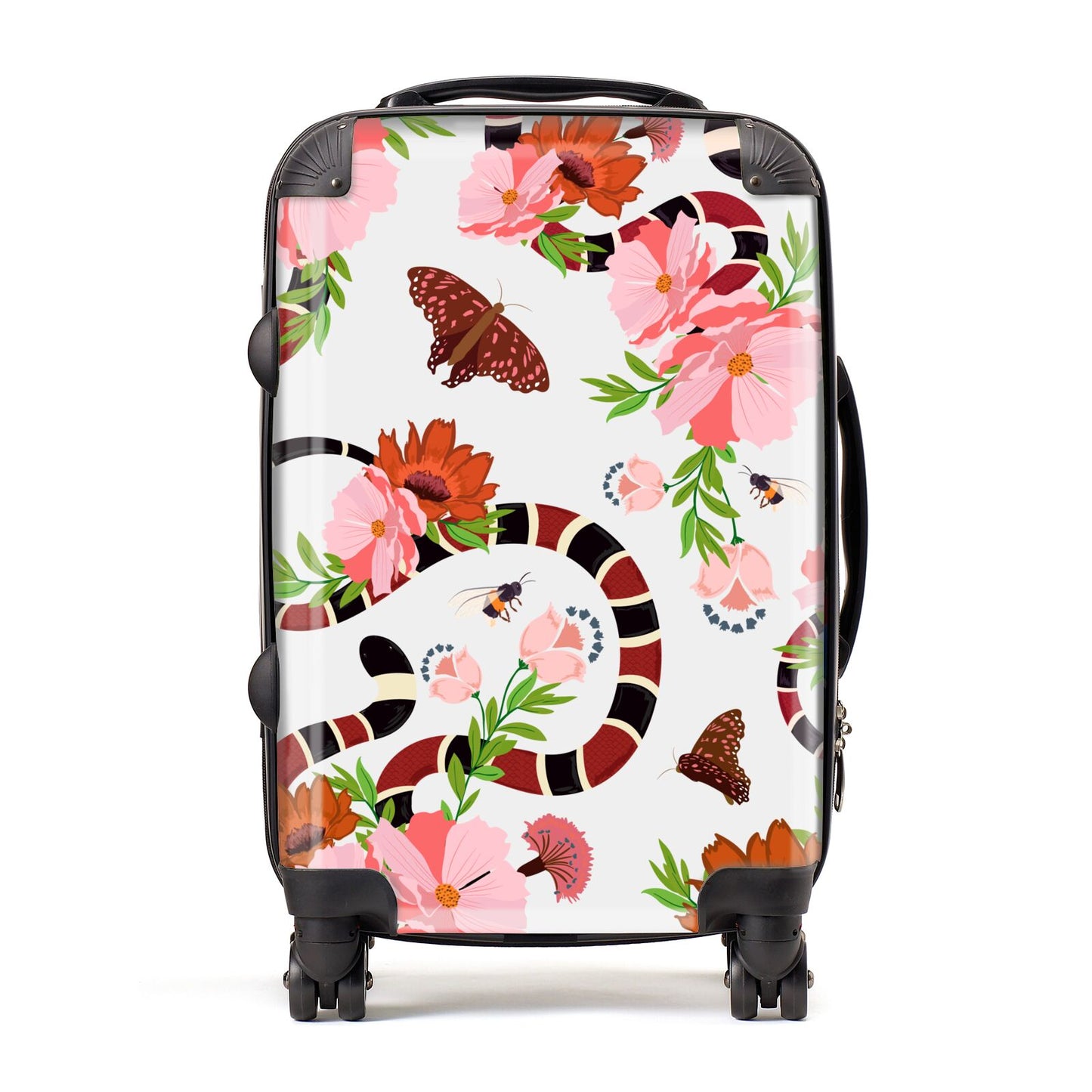 Floral Snake Suitcase