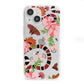 Floral Snake iPhone 13 Mini Clear Bumper Case