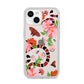Floral Snake iPhone 14 Clear Tough Case Starlight