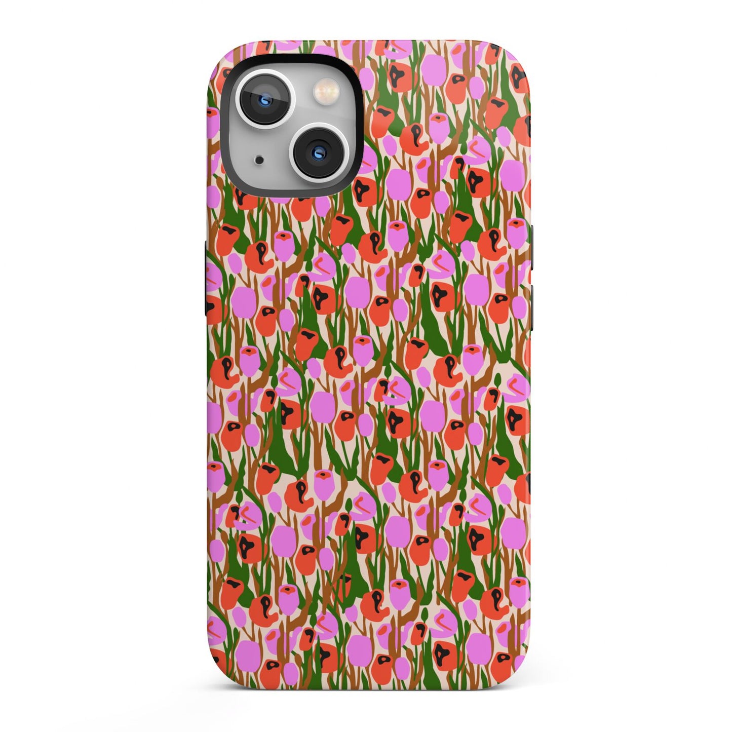 Floral iPhone 13 Full Wrap 3D Tough Case