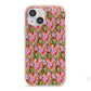 Floral iPhone 13 Mini TPU Impact Case with Pink Edges