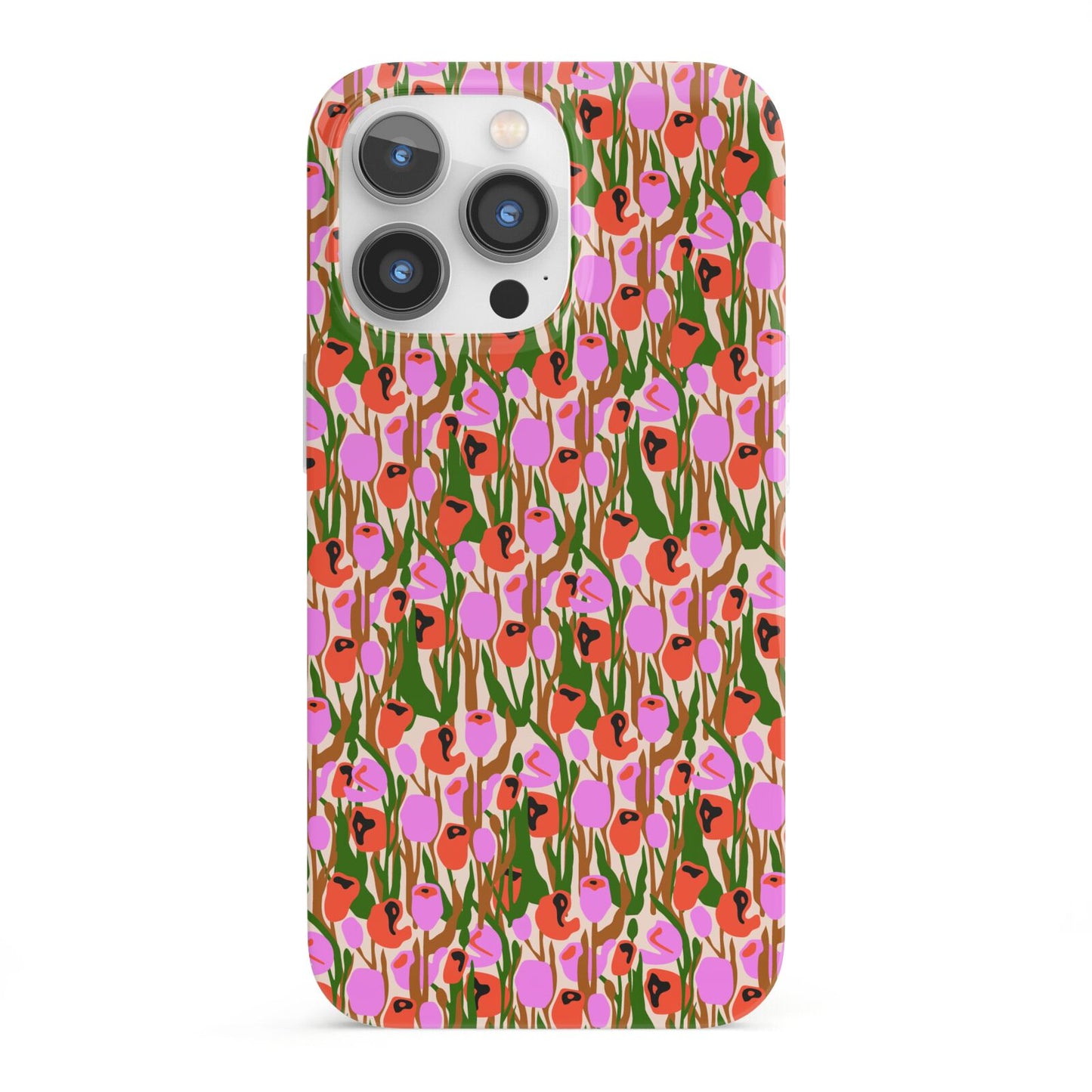 Floral iPhone 13 Pro Full Wrap 3D Snap Case