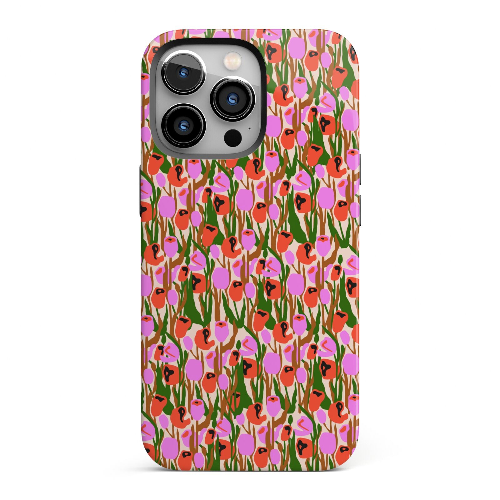 Floral iPhone 13 Pro Full Wrap 3D Tough Case