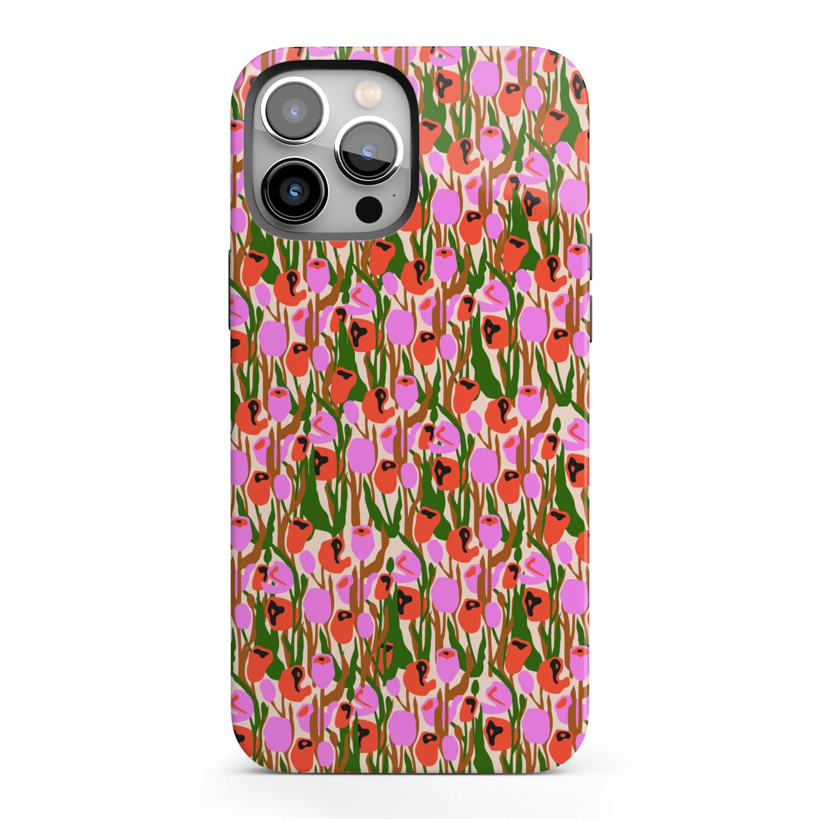 Floral iPhone 13 Pro Max Full Wrap 3D Tough Case