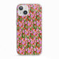 Floral iPhone 13 TPU Impact Case with White Edges