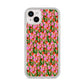 Floral iPhone 14 Plus Glitter Tough Case Starlight