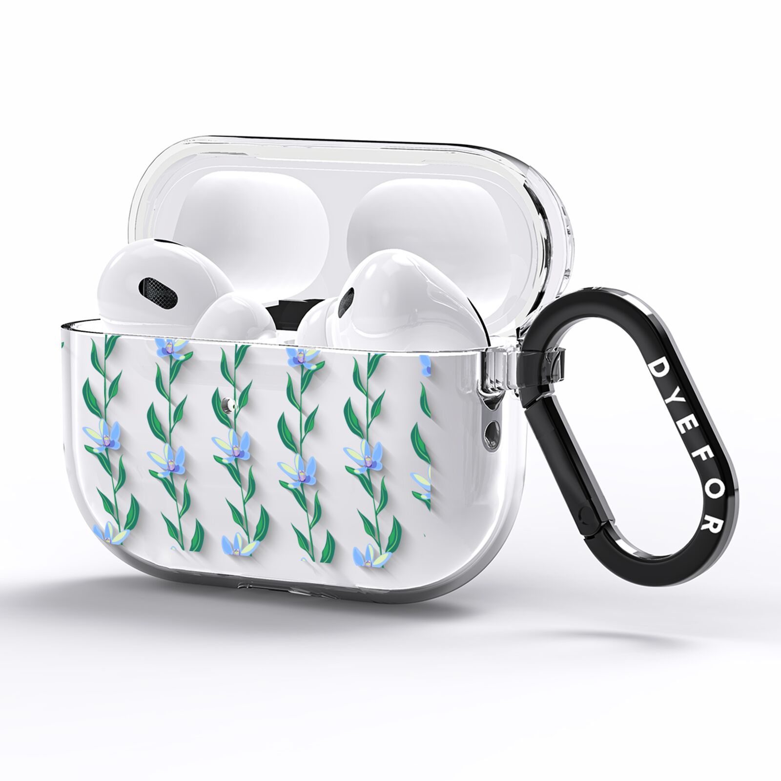 Flower Chain AirPods Pro Clear Case Side Image