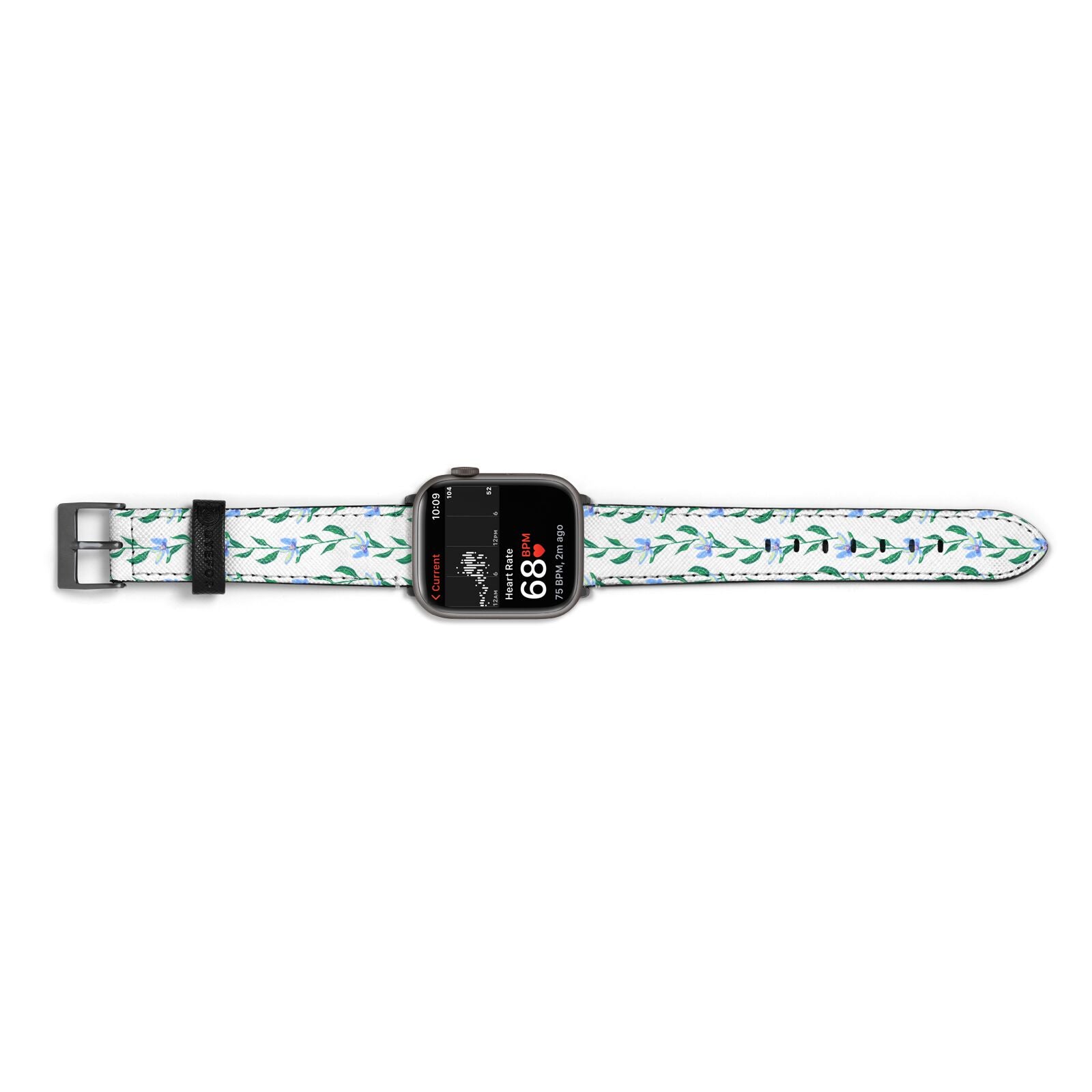 Flower Chain Apple Watch Strap Size 38mm Landscape Image Space Grey Hardware