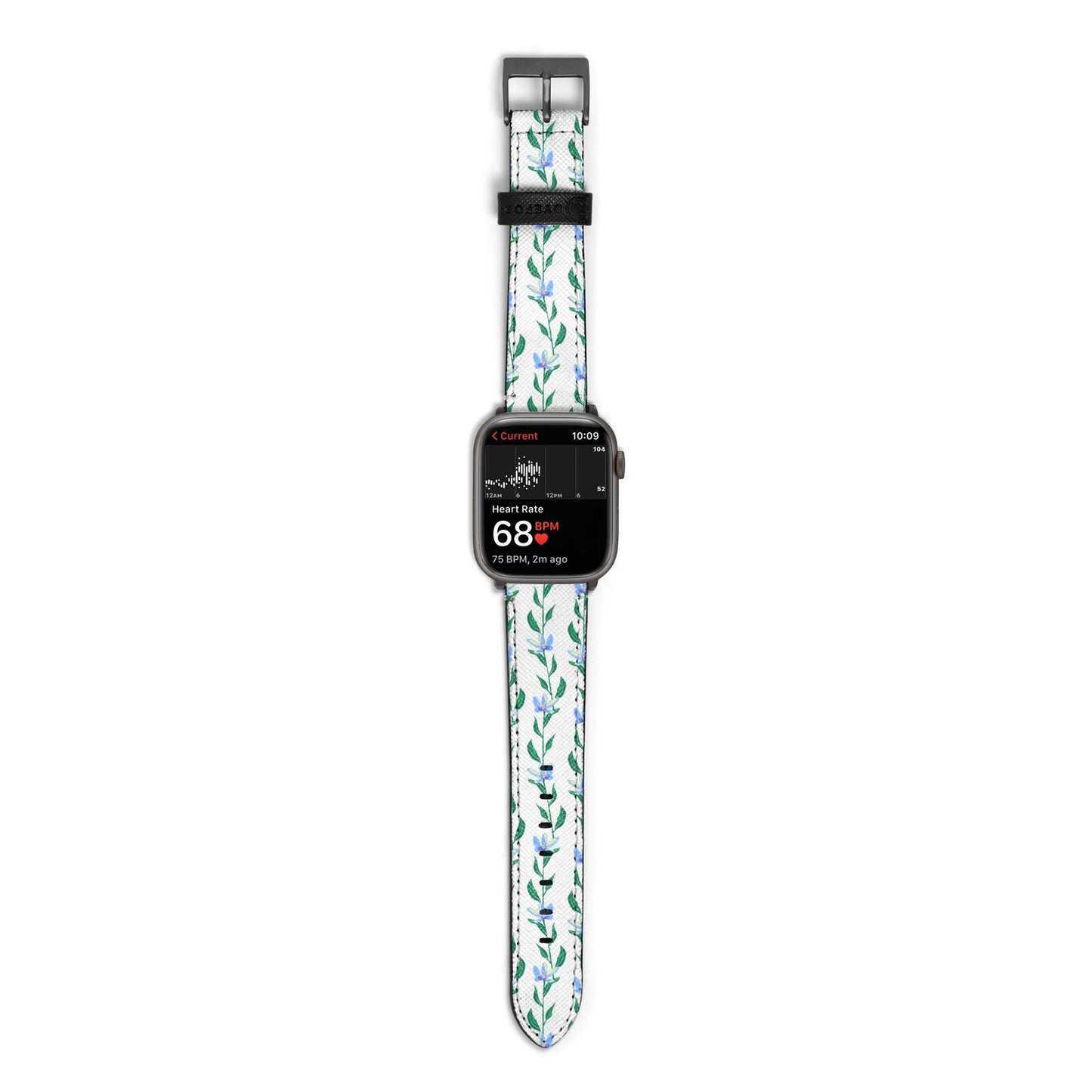 Flower Chain Apple Watch Strap Size 38mm with Space Grey Hardware