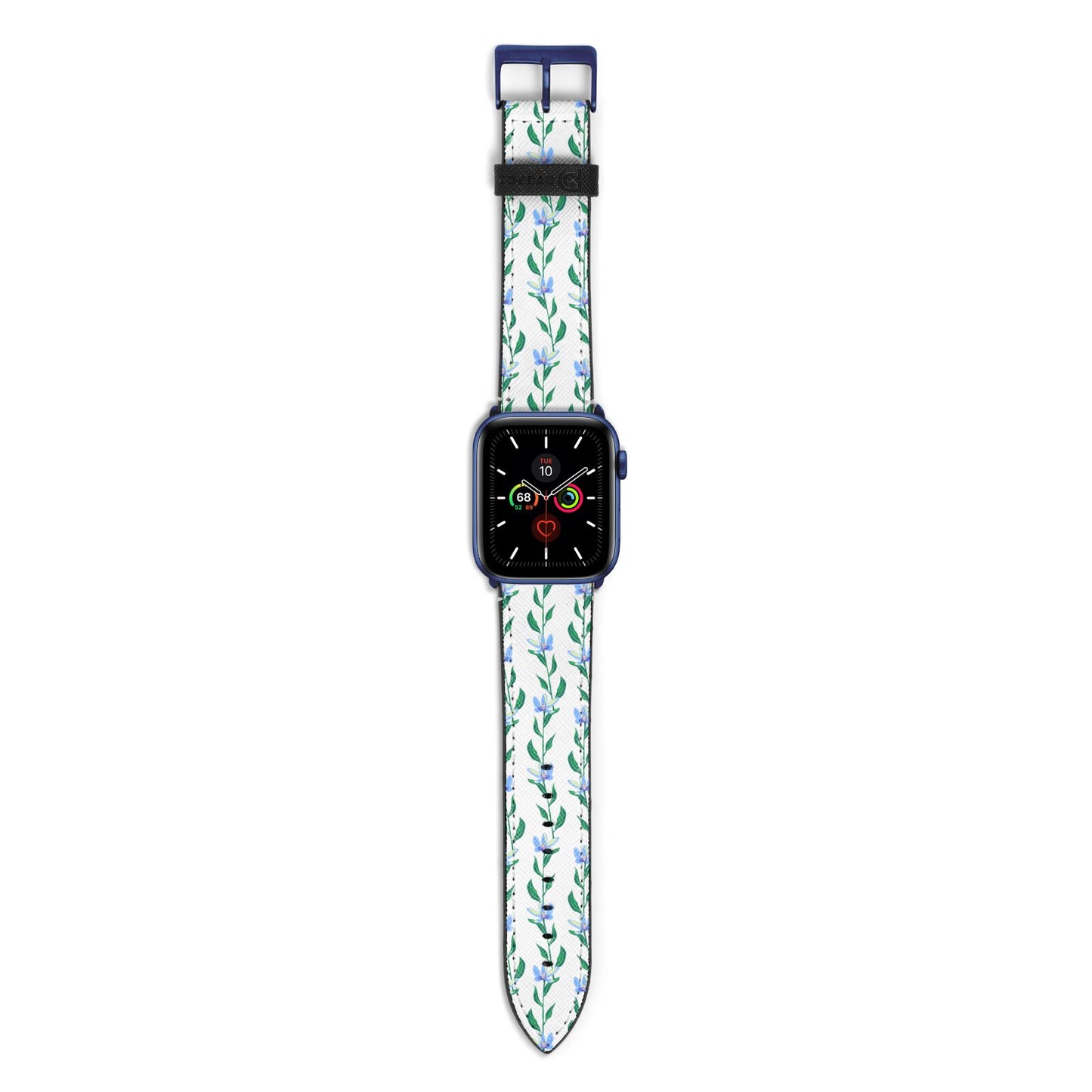 Flower Chain Apple Watch Strap with Blue Hardware