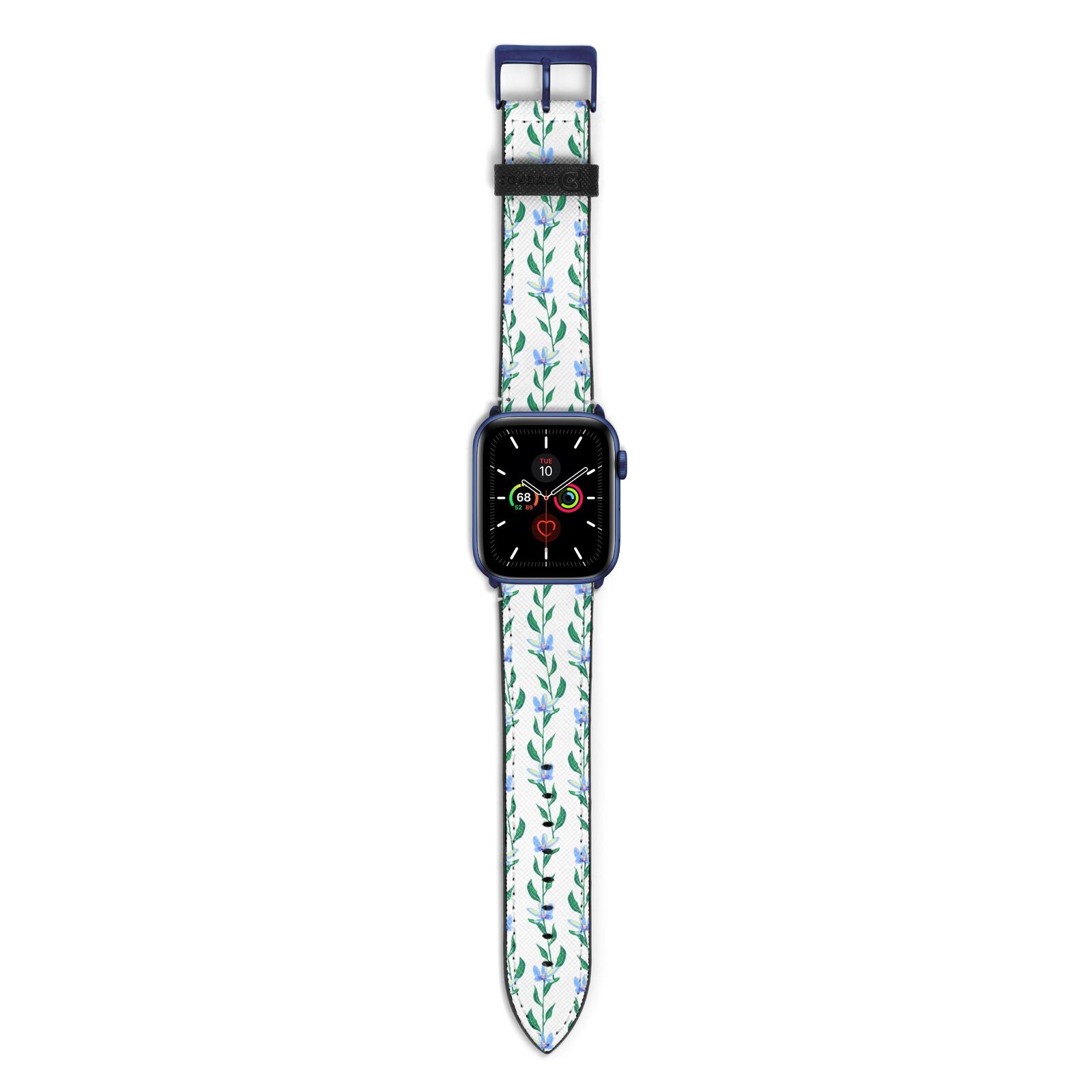 Flower Chain Apple Watch Strap with Blue Hardware