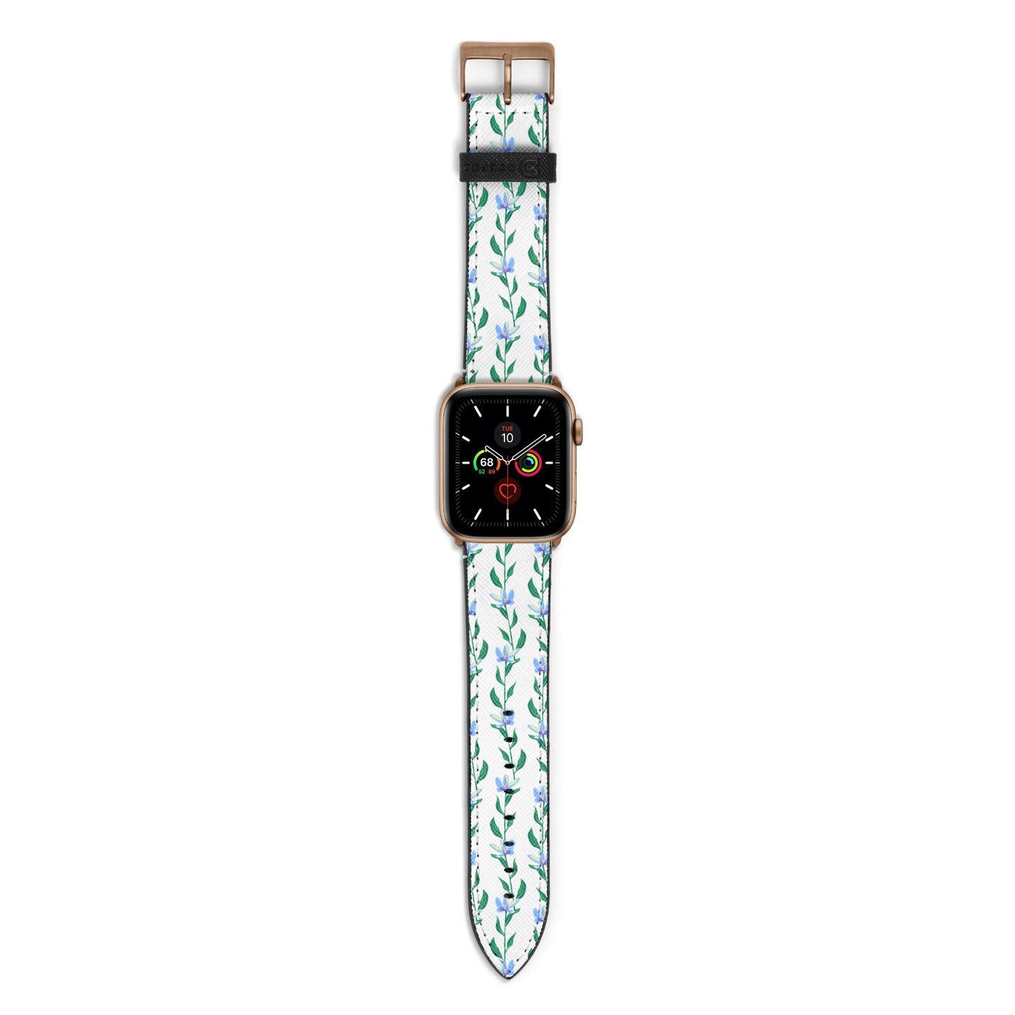 Flower Chain Apple Watch Strap with Gold Hardware