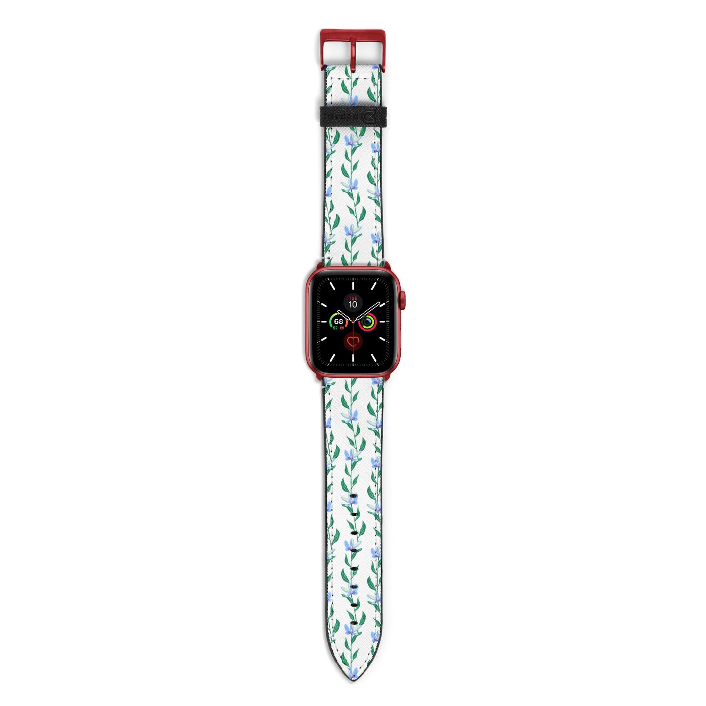 Flower Chain Apple Watch Strap with Red Hardware