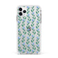 Flower Chain Apple iPhone 11 Pro Max in Silver with White Impact Case