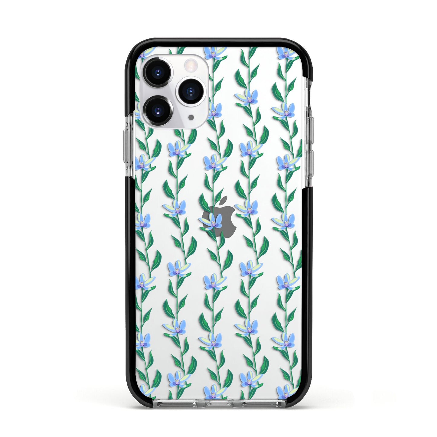 Flower Chain Apple iPhone 11 Pro in Silver with Black Impact Case