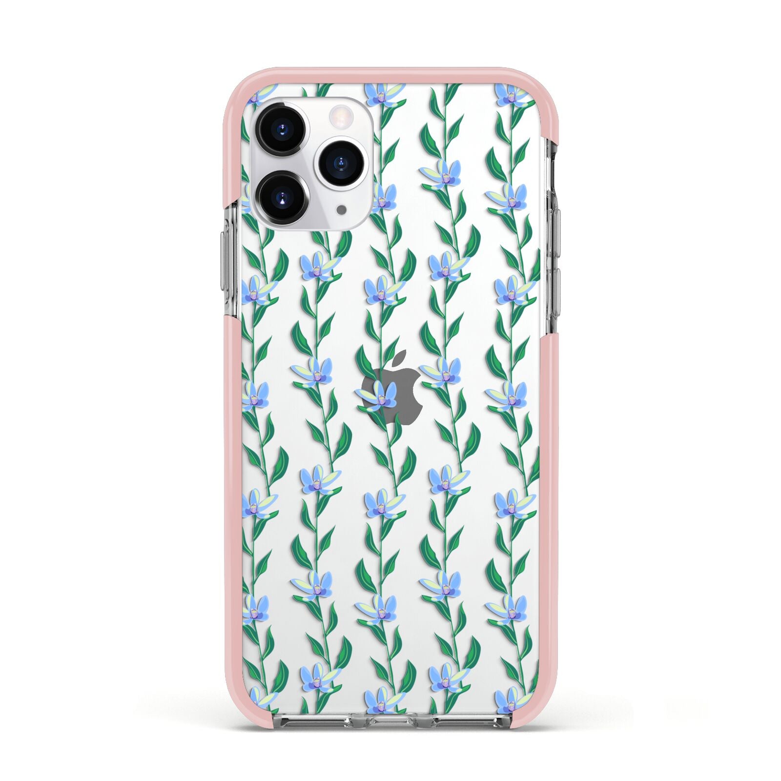 Flower Chain Apple iPhone 11 Pro in Silver with Pink Impact Case