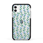 Flower Chain Apple iPhone 11 in White with Black Impact Case