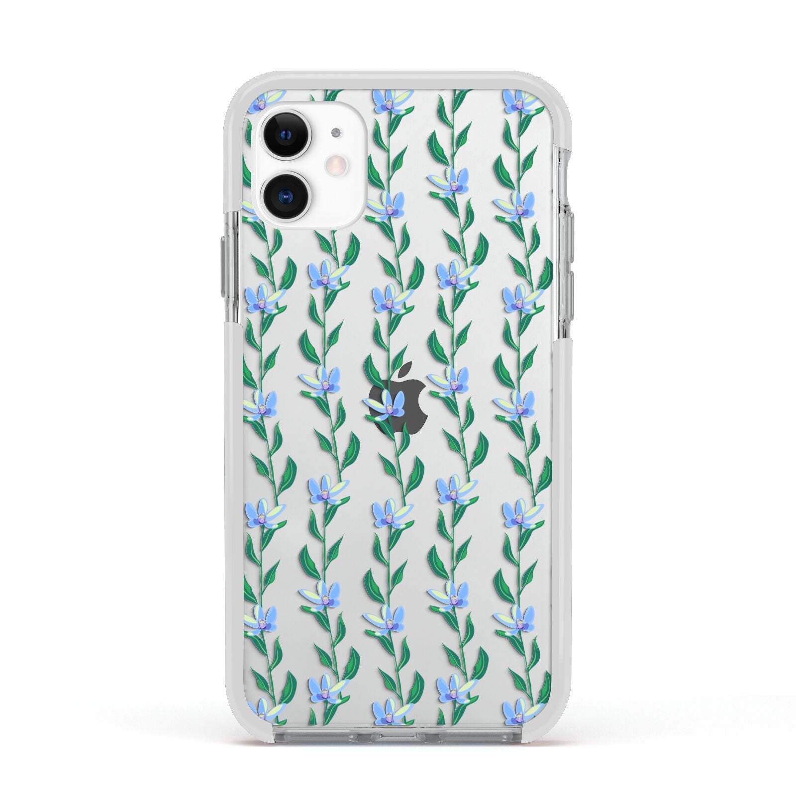 Flower Chain Apple iPhone 11 in White with White Impact Case