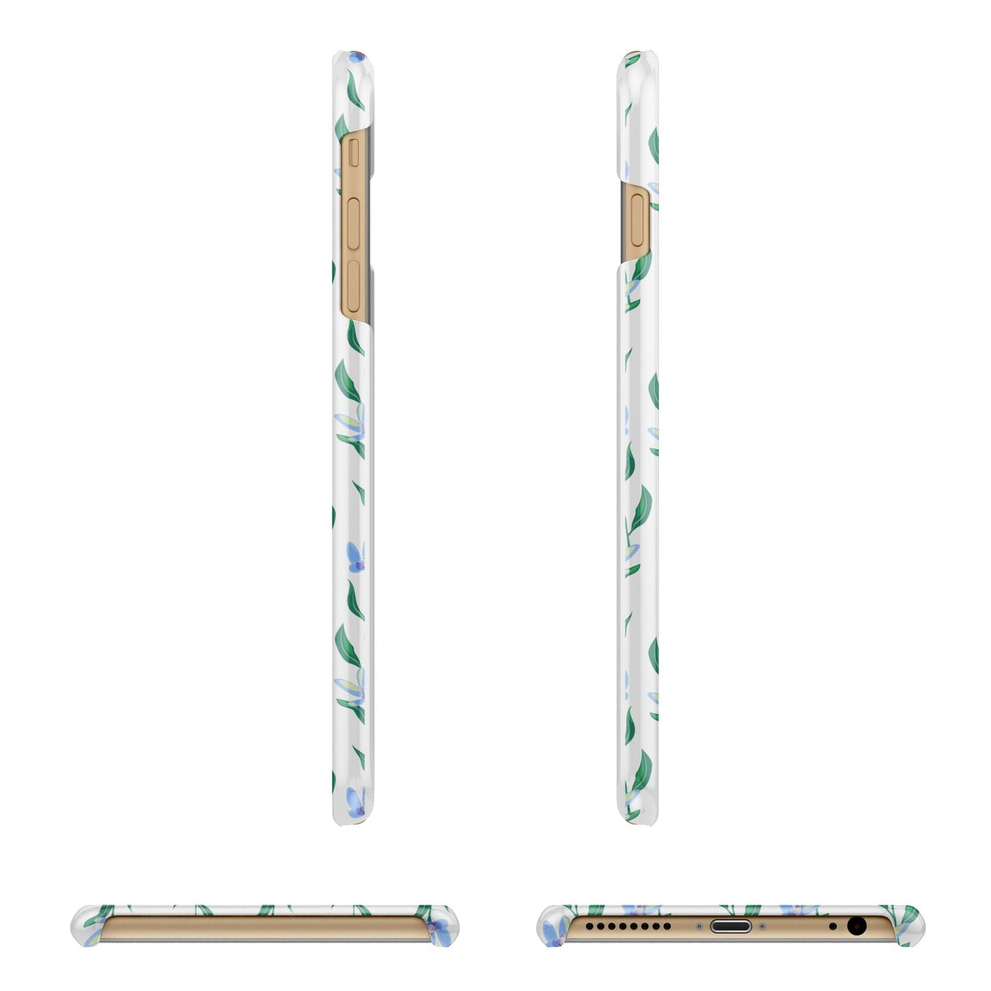 Flower Chain Apple iPhone 6 Plus 3D Wrap Snap Case Angled Images