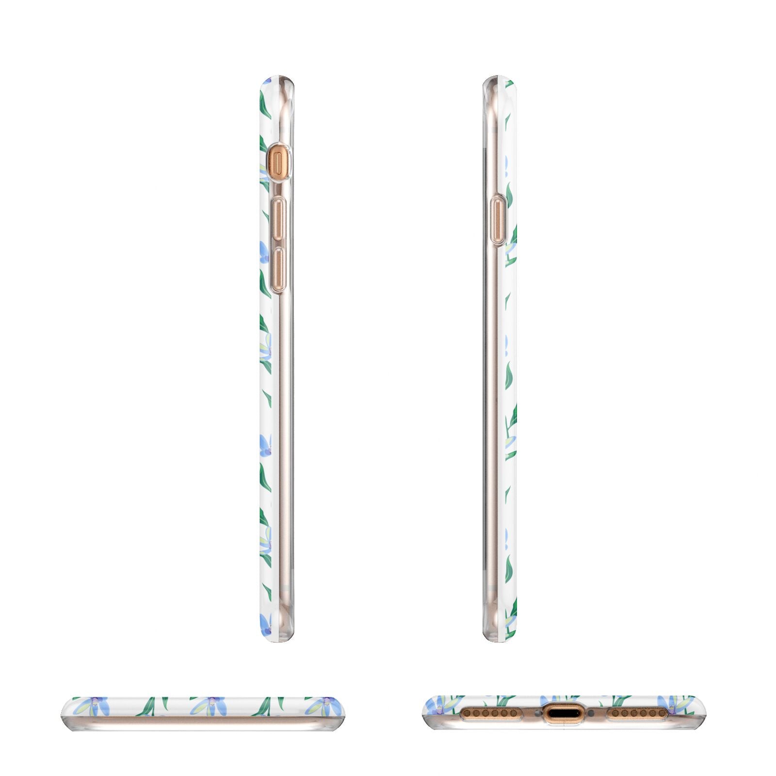 Flower Chain Apple iPhone 7 8 3D Wrap Tough Case Alternative Image Angles