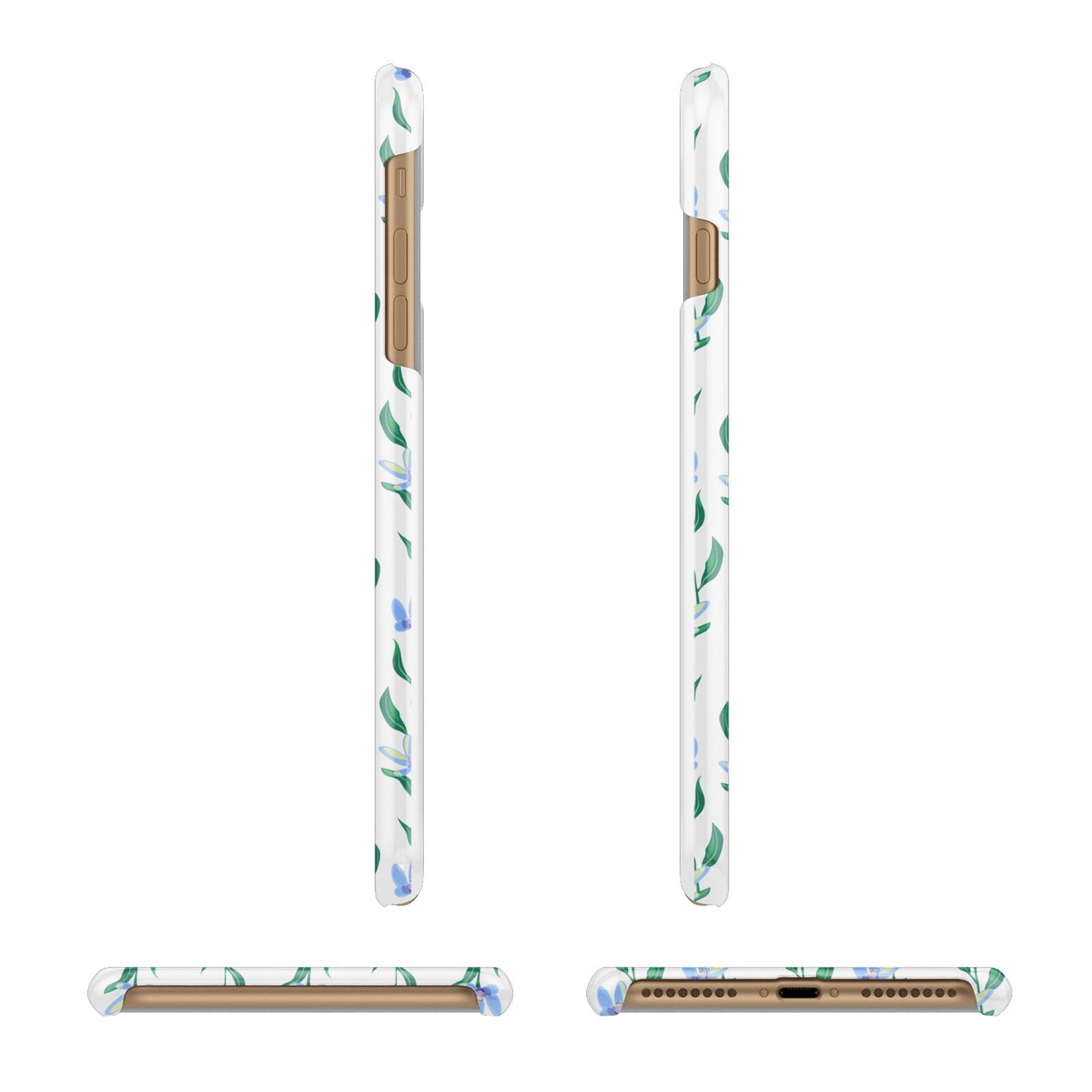 Flower Chain Apple iPhone 7 Plus 3D Wrap Snap Case Angled Images