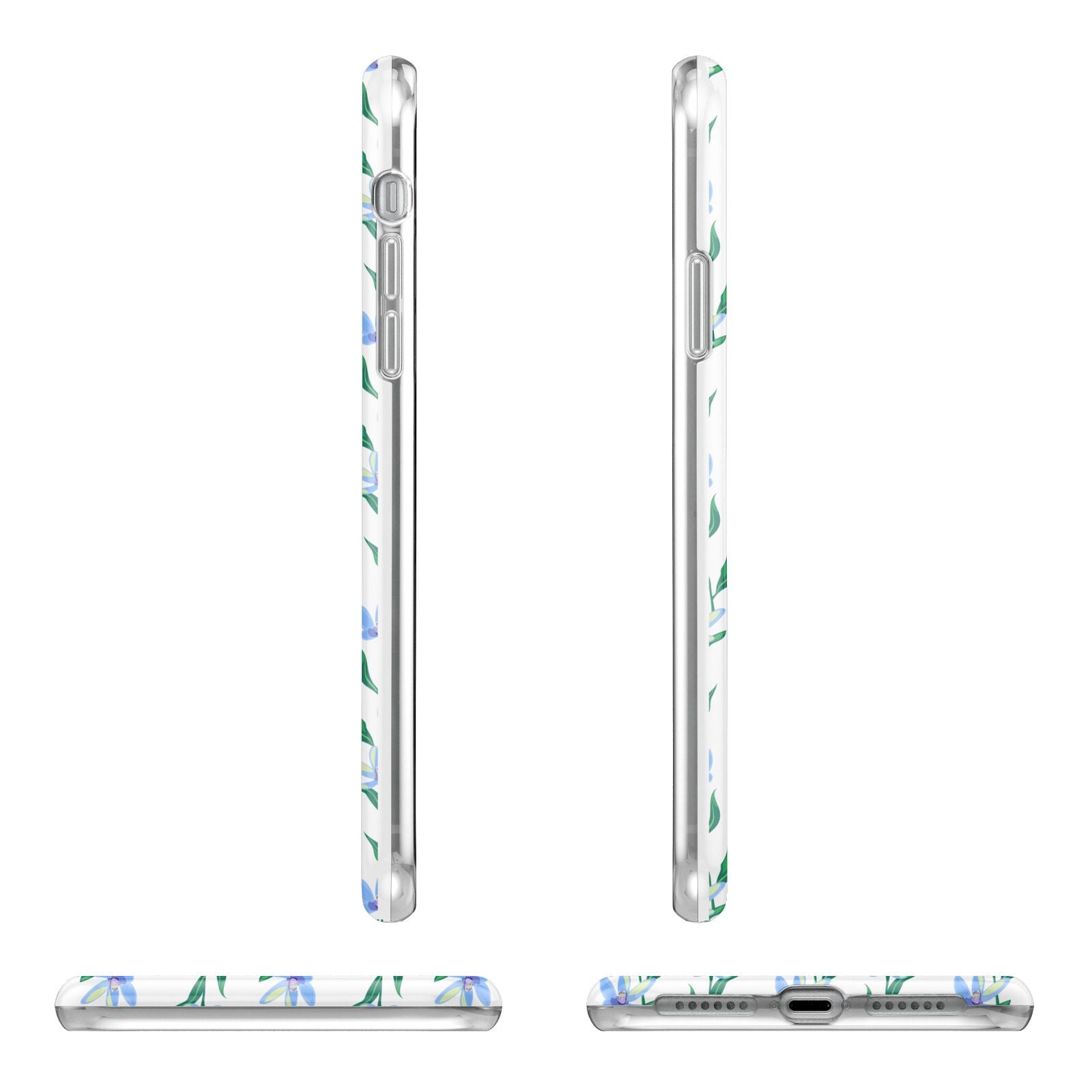 Flower Chain Apple iPhone XR in White with 3D Wrap Tough Case Alternative Image Angles