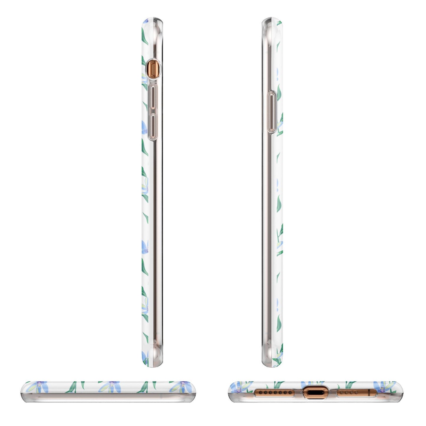 Flower Chain Apple iPhone XS Max 3D Wrap Tough Case Alternative Image Angles