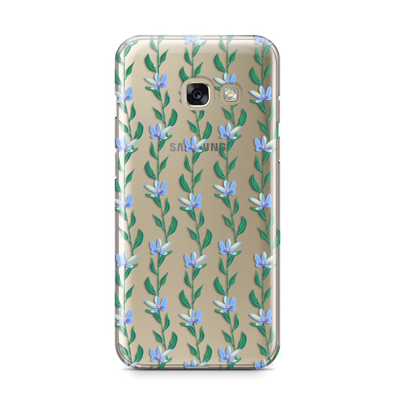 Flower Chain Samsung Galaxy A3 2017 Case on gold phone