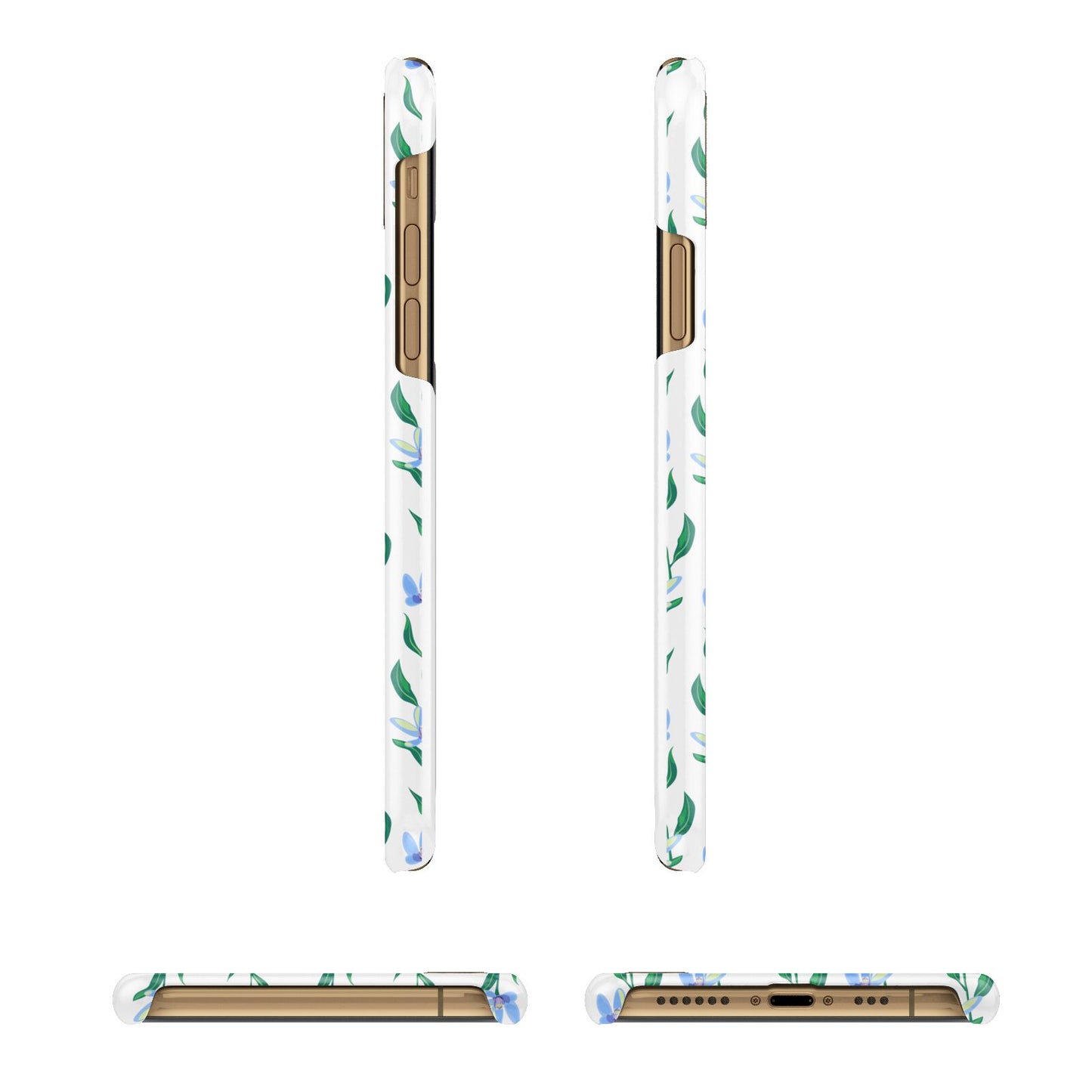 Flower Chain iPhone 11 3D Snap Case Angle Images