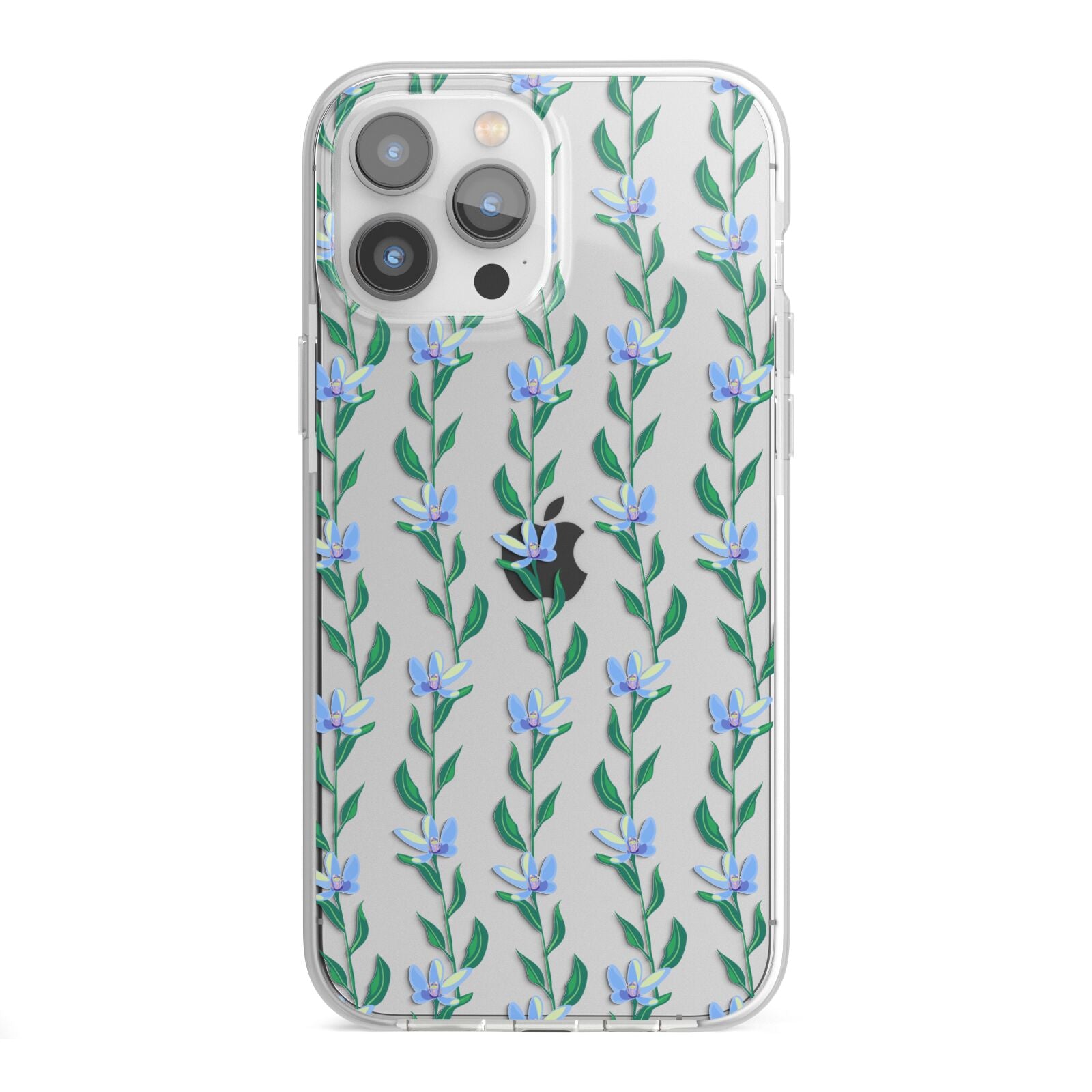 Flower Chain iPhone 13 Pro Max TPU Impact Case with White Edges