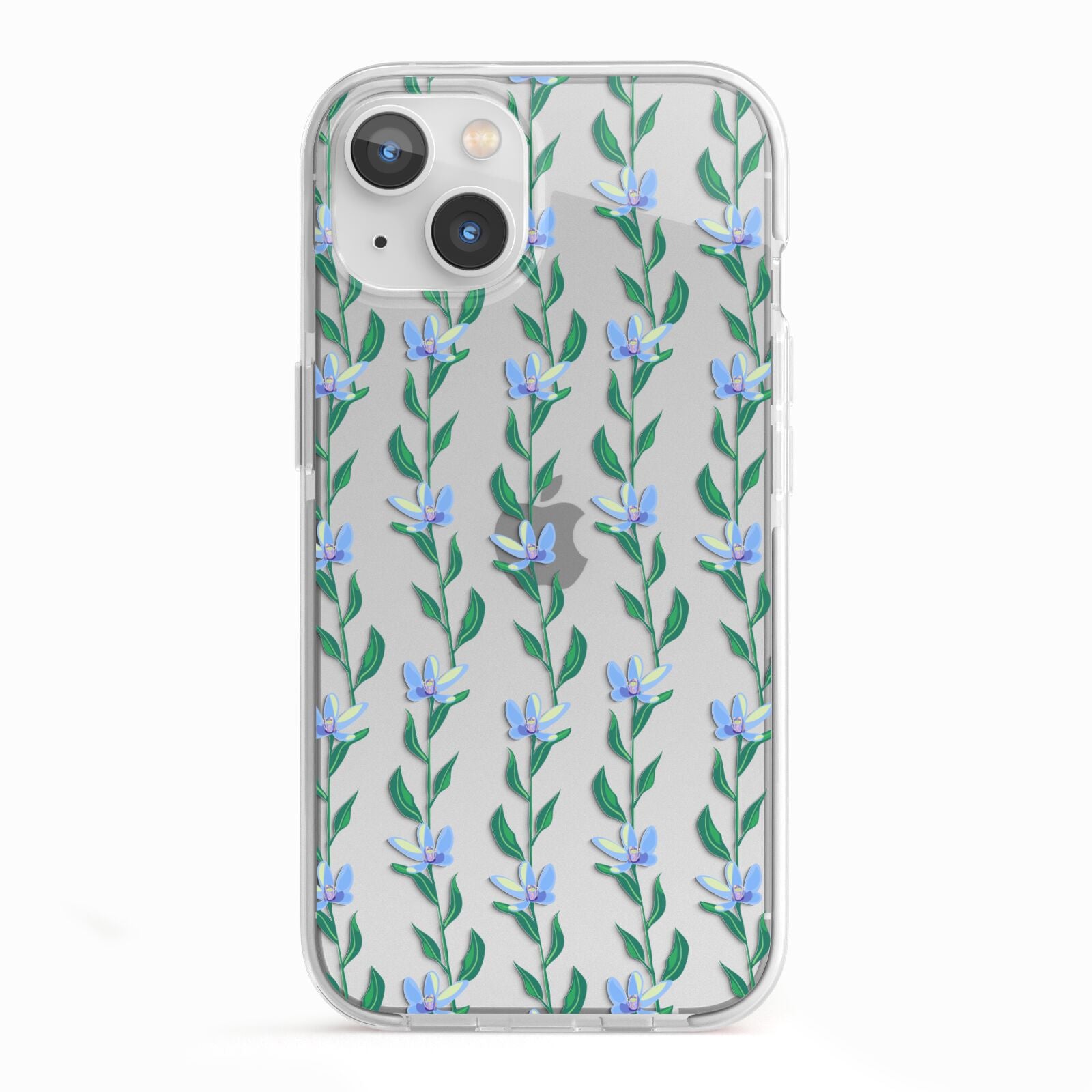 Flower Chain iPhone 13 TPU Impact Case with White Edges