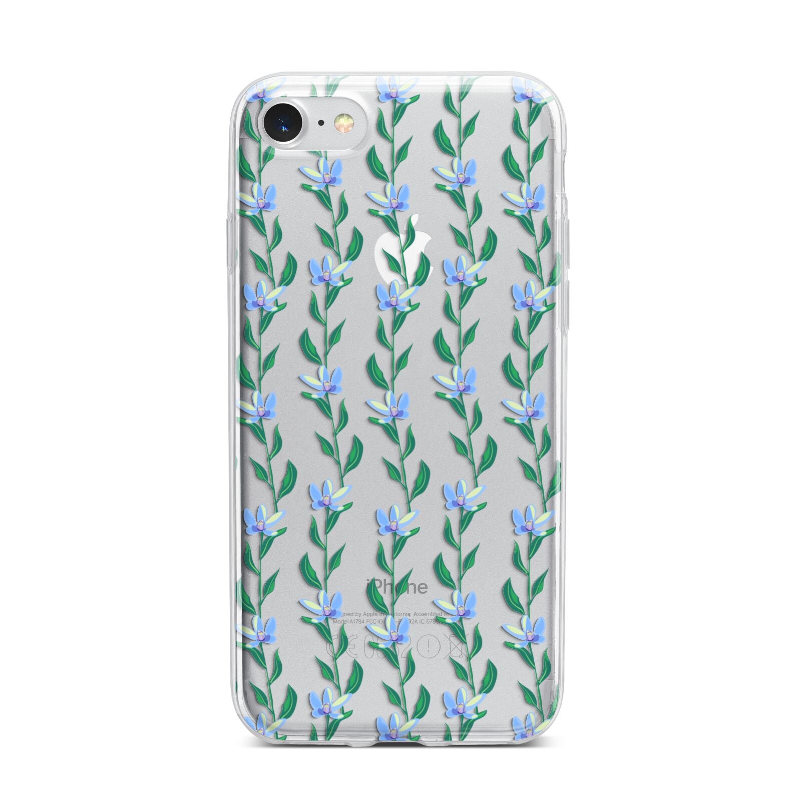 Flower Chain iPhone 7 Bumper Case on Silver iPhone