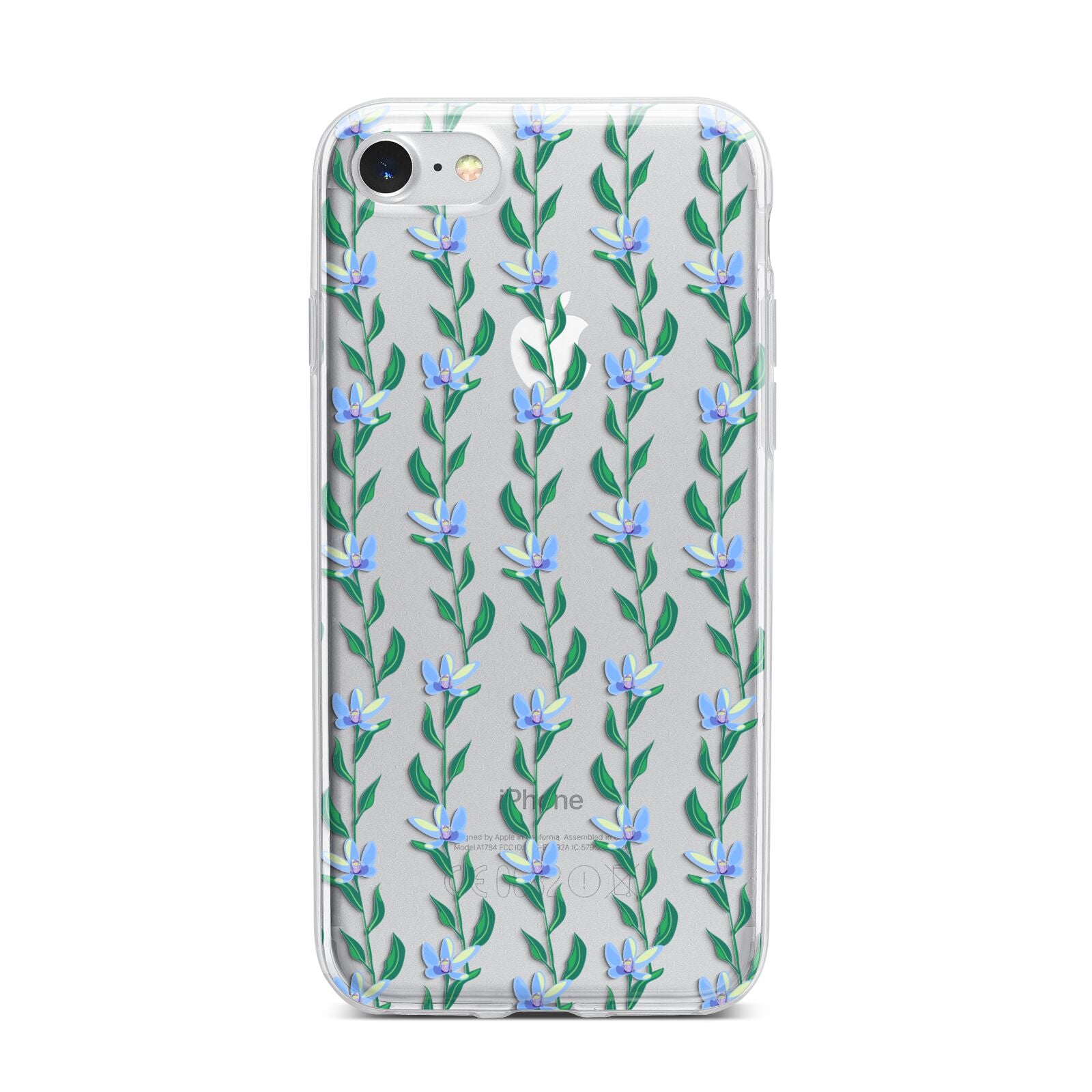 Flower Chain iPhone 7 Bumper Case on Silver iPhone