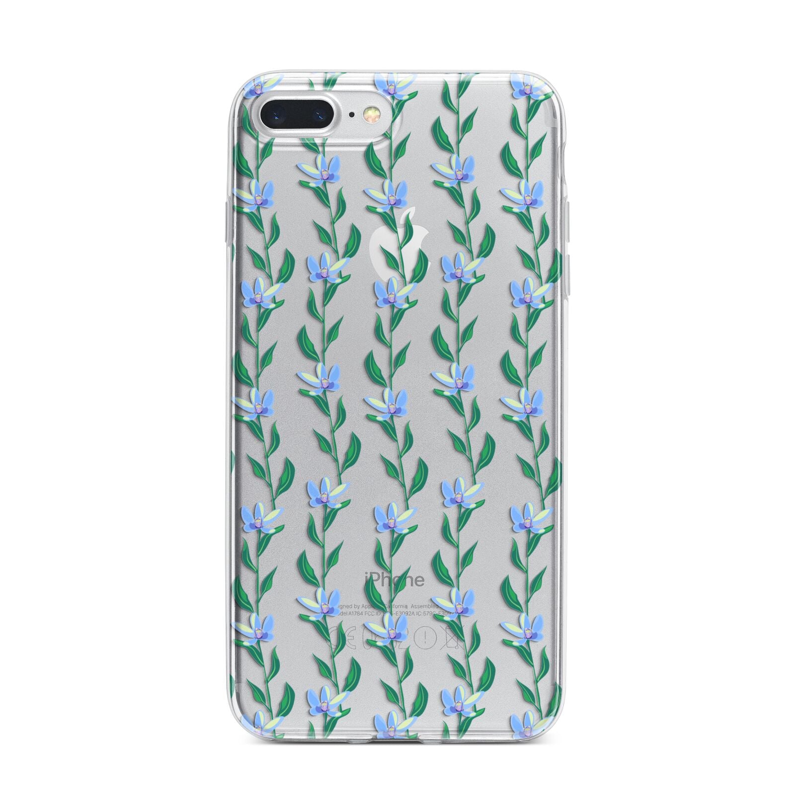 Flower Chain iPhone 7 Plus Bumper Case on Silver iPhone