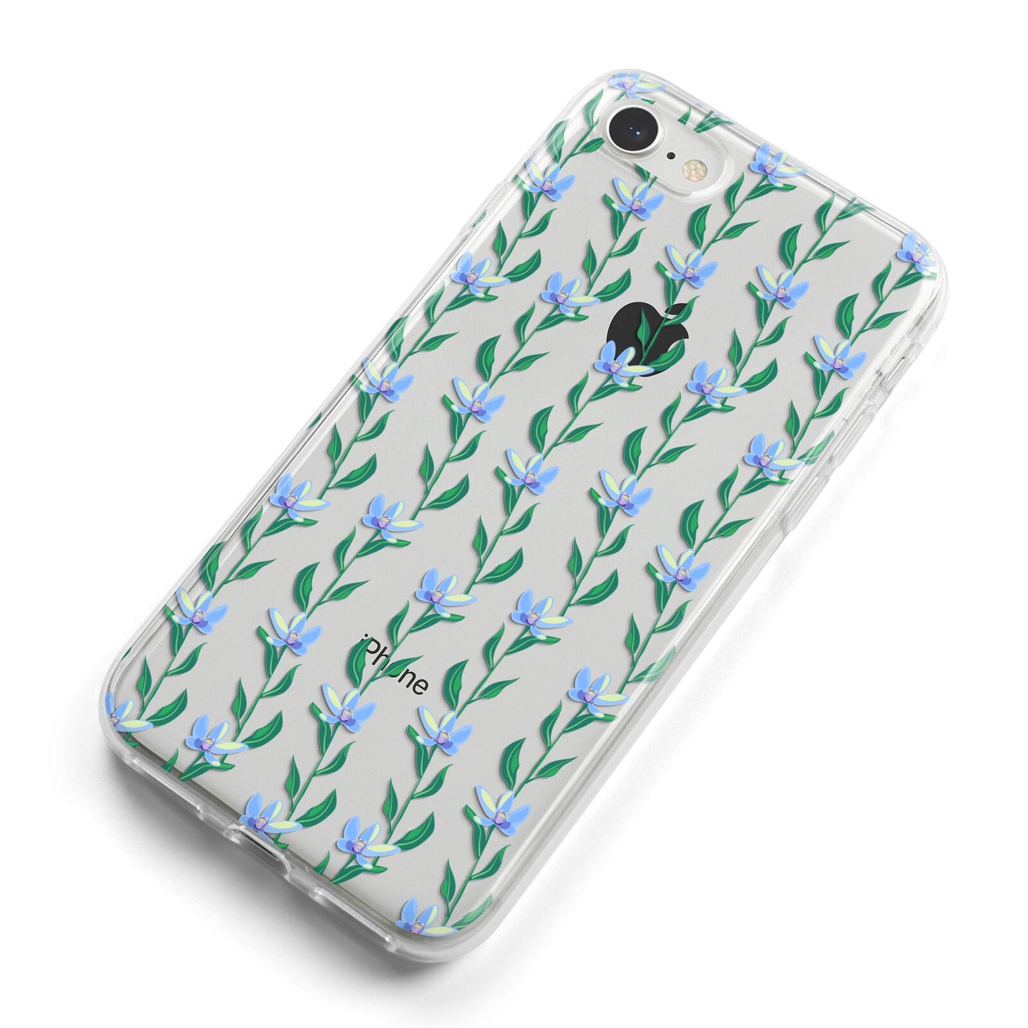 Flower Chain iPhone 8 Bumper Case on Silver iPhone Alternative Image